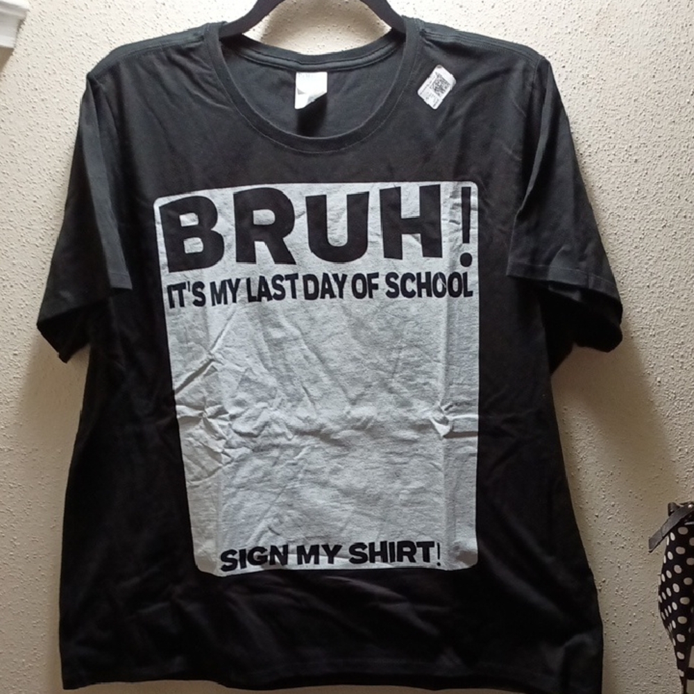 Port & Company Kids Black Last Day Of School T-Shirt Size 3X